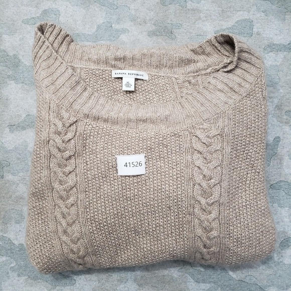 Banana Republic Dress Womens XL Brown Midi Pullover Long Sleeve - Picture 10 of 10